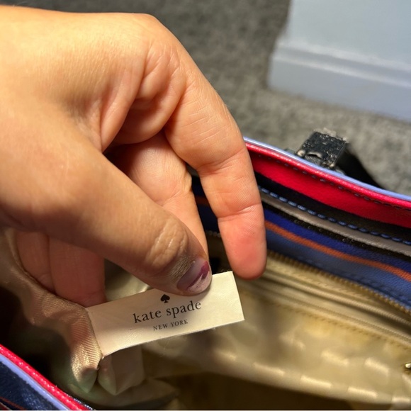 Kate Spade New York Cedar Multi-Colored Stripe Tote Bag - Picture 13 of 16